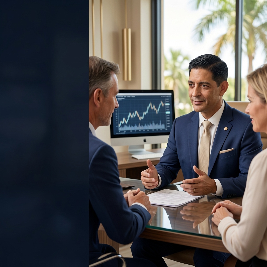 Family Wealth and Life Insurance Consultation Scene